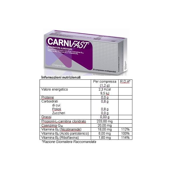 CARNIFAST 30CPR ORODISPERS