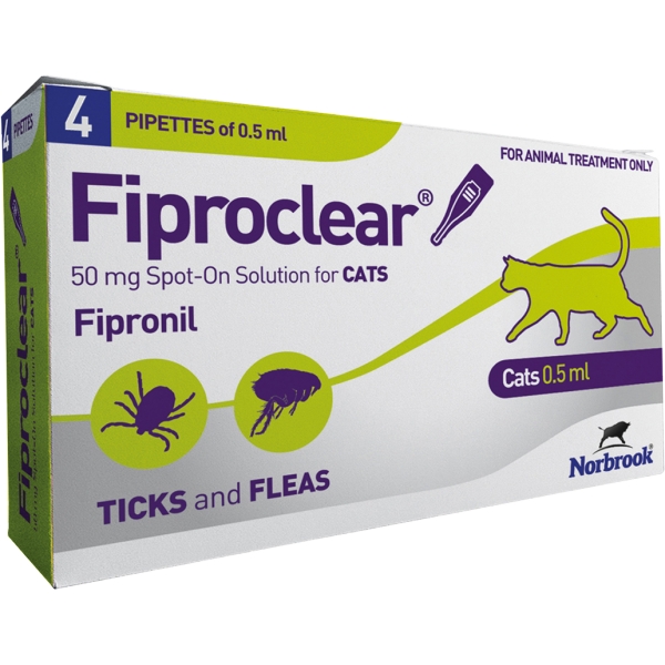 FIPROCLEAR trattamento zecche e pulci