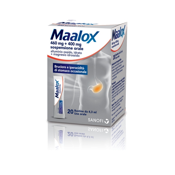 MAALOX*20BUST OS SOSP460+400MG