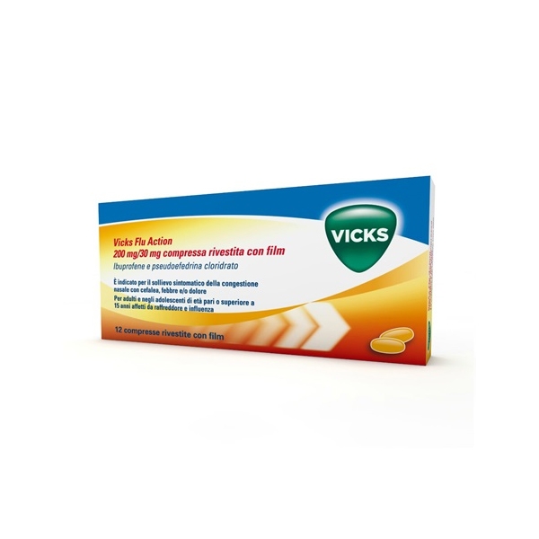 VICKS FLU ACTION*12CPR RIV