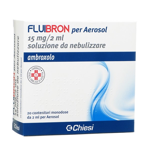 FLUIBRON AEROSOL 20 FLACONCINI 15MG 2ML