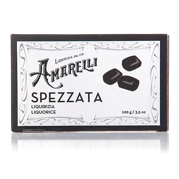 LIQUIRIZIA NERO SPEZZATA SCATOLINA 100G AMARELLI