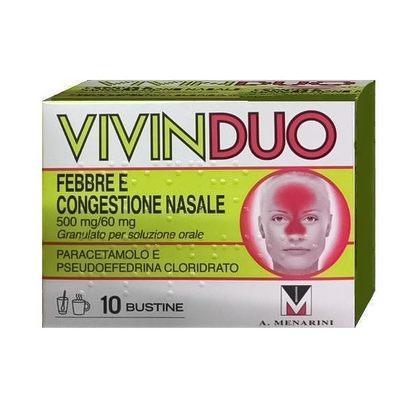 VIVINDUO FEBBRE CONGESTIONE NASALE 10 BUSTINE