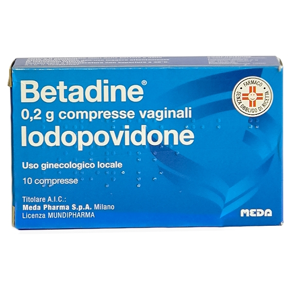 BETADINE*10CPR VAG 200MG