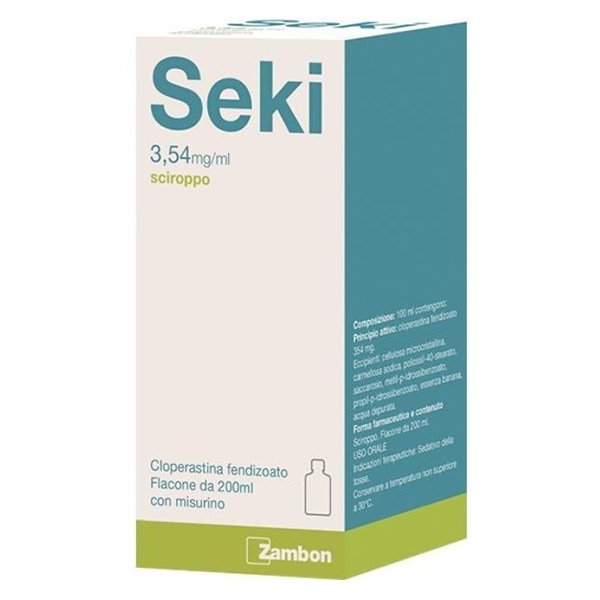 SEKI SCIROPPO FLACONE 200ML 3,54MG/ML