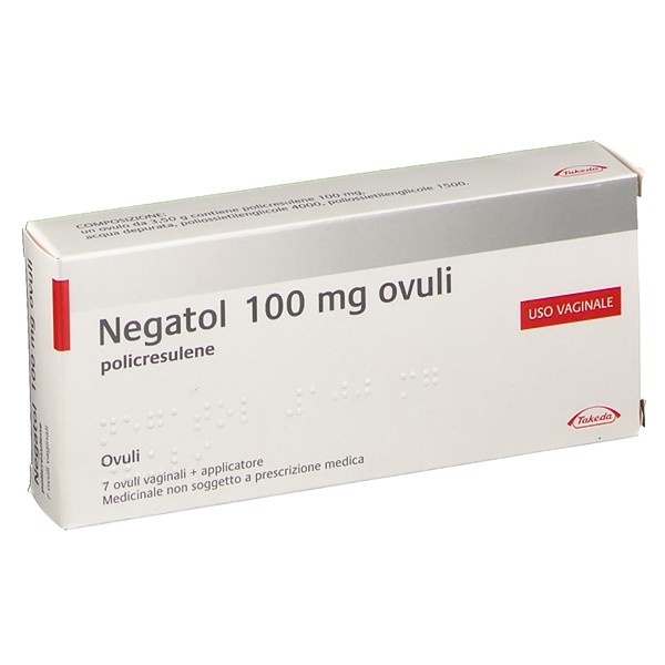 NEGATOL 7 OVULI VAGINALI 0,1G CON APPLICATORE