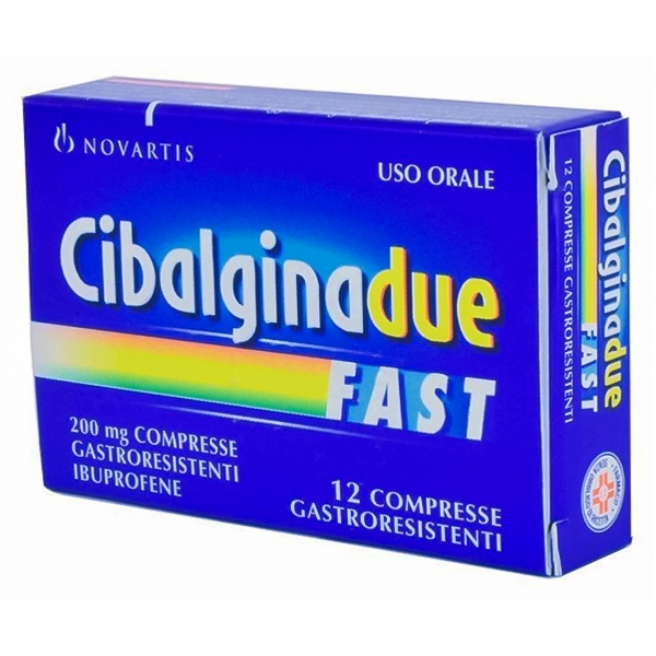 CIBALGINA DUE FAST 12CPR 200MG