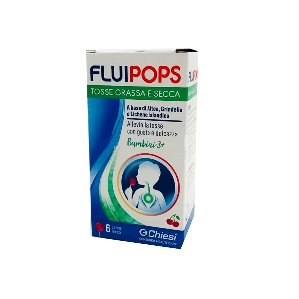 FLUIPOPS 6 LECCA LECCA GUSTO CILIEGIA PER TOSSE