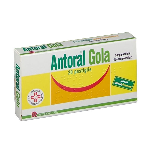 ANTORAL GOLA 20 PASTIGLIE 5 MG MIELE E LIMONE