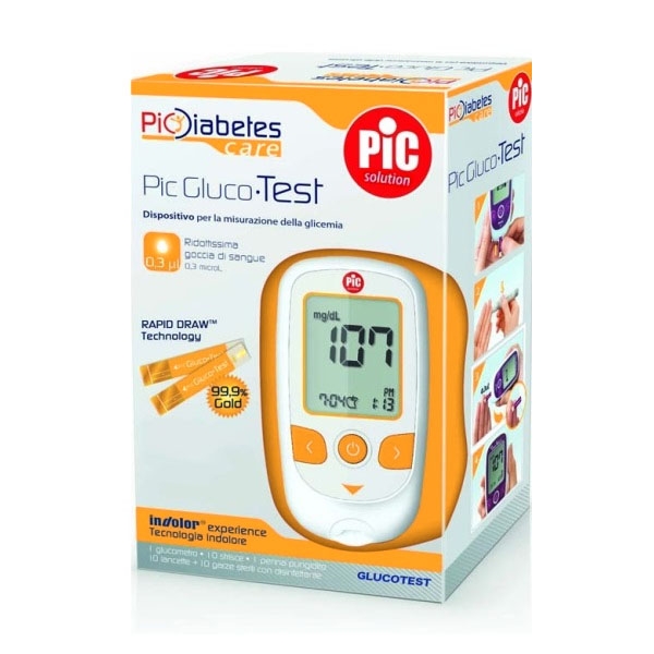 PIC GLUCOTEST KIT GLUCOMETRO