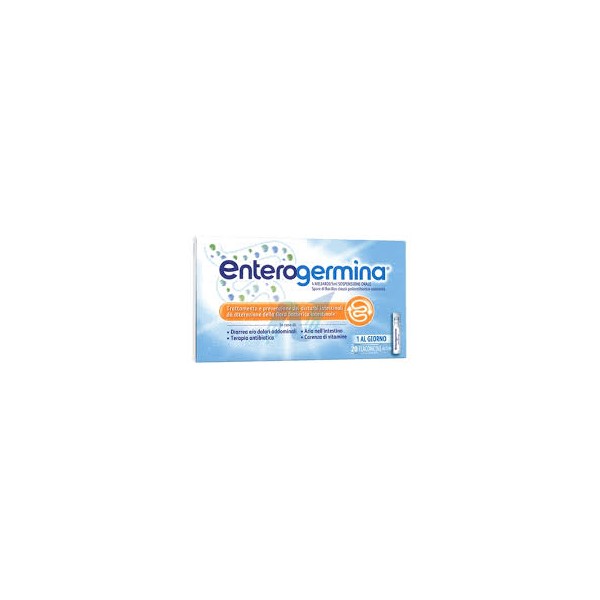 Enterogermina 4 MLD 20 Flaconcini da 5ml – Probiotico per flora intestinale e difese naturali