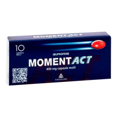Momentact 400mg Ibuprofeno - 10 Cápsulas Blandas