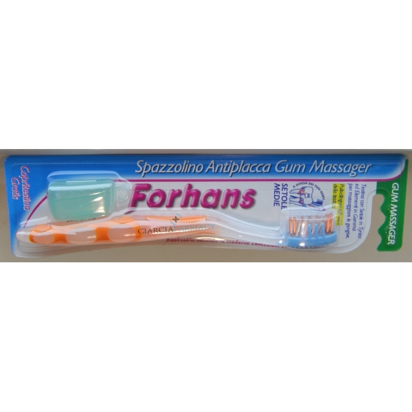 FORHANS Spazzolino Antiplacca Gum Massager Setole Medie