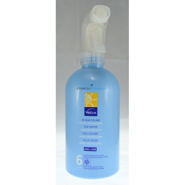 VEBIX ACQUA SOLARE UVA + UVB  6 S P F