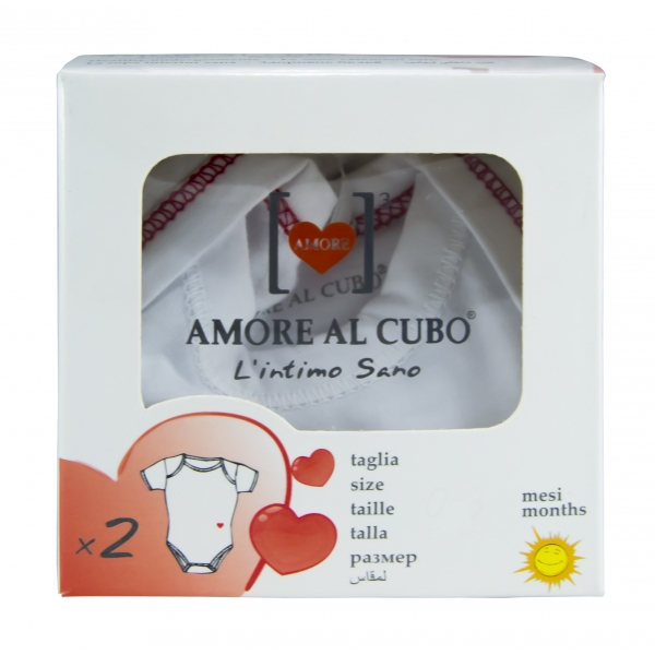 AMORE AL CUBO body maniche corte 