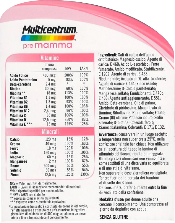 Scheda multicentrum pre mamma